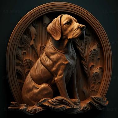 3D model The Finnish Hound dog (STL)